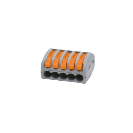 Würth - REGLETA CONEXION SIN TORNILLO 5 VIAS 2,5mm2/24A, 4mm2/32A