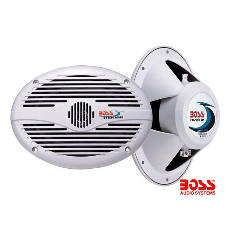 ALTAVOCES BOSS, PAR, EMPOTRABLES, 2 VIAS, 6" x 9", 350w MAX.