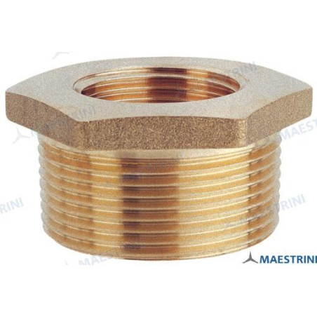 Maestrini - REDUCCION HEXAGONAL, 3/4" x 1/2", LATON CR, MAESTRINI