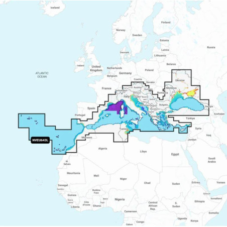 CARTUCHO SD GOLDCART SMALL NAVIONICS SMALL, MEDITERRANEO Y MAR NEGRO