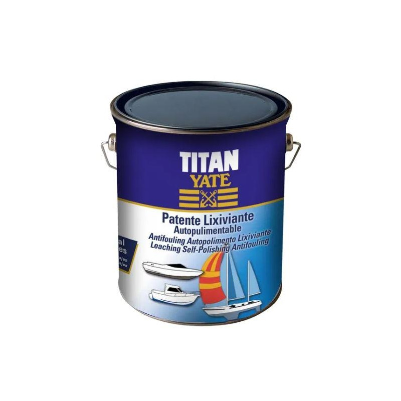 PATENTE TITAN YATE, AUTOPULIMENTABLE LIXIVIANTE, AZUL INTENSO, 4L