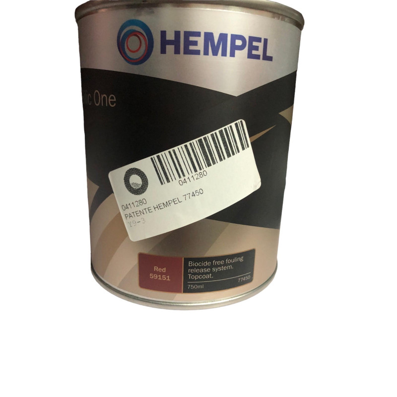 PATENTE HEMPEL´S, SILICONA/HIDROGEL, ROJA, 77450-59151, 3/4L