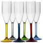 PARTY COPAS CAVA, BASE COLORES, 6u.