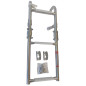 ESCALERA INOX PLEGABLE, 5 PELDAÑOS, ANCHO 200