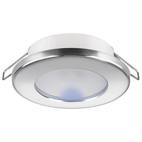 Quick - LUZ QUICK TECHO TED, CT IP40, LED CALIDA, 2w, 10-30v, INOX 1P (fijación c/muelles)