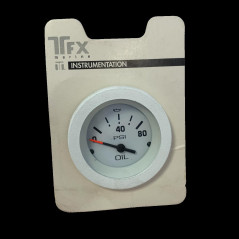 Teleflex - INDICADOR PRESION ACEITE TELEFLEX, Bco.80 psi++...