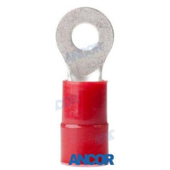 Ancor - TERMINALES NYLON, AGUJERO 4,8 mm, 8mm2, ROJOS, BLISTER (2)