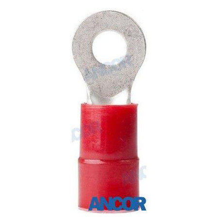 Ancor - TERMINALES NYLON AGUJ.8 mm, ROJOS, BLISTER