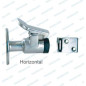 SUJETAPUERTA HORIZONTAL, INOX AISI-316, NEGRO