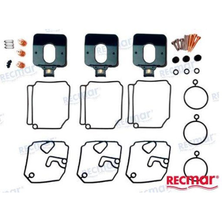 KIT REPARACION 3 CARBURADORES, YAMAHA:6H4-W0093-03 MCM:8M6010313 y TOHATSU:3F3-87122-1