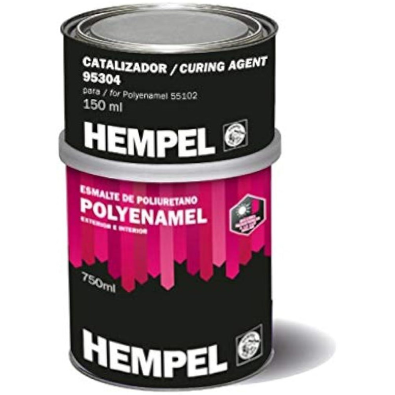 ESMALTE HEMPEL´S POLYENAMEL 55102 CREMA 20326, 3/4L