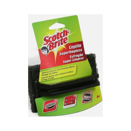 Scotch Brite - CEPILLO SCOTCH BRITE c/ASA, FIBRA NEGRA...