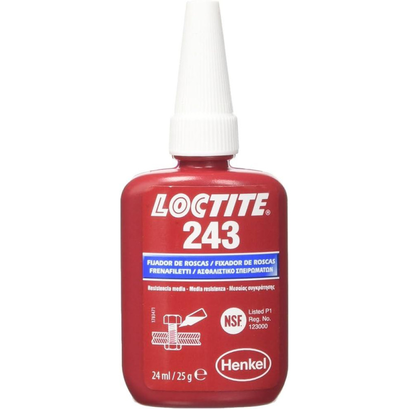 FIJADOR LOCTITE 243, MEDIA RESISTENCIA, 50ml