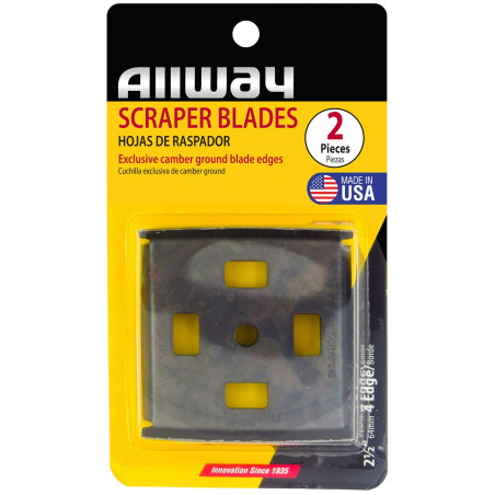 CUCHILLAS 4 FILOS (2) REPUESTOS RASPADOR ALLWAY 1-1/2"...