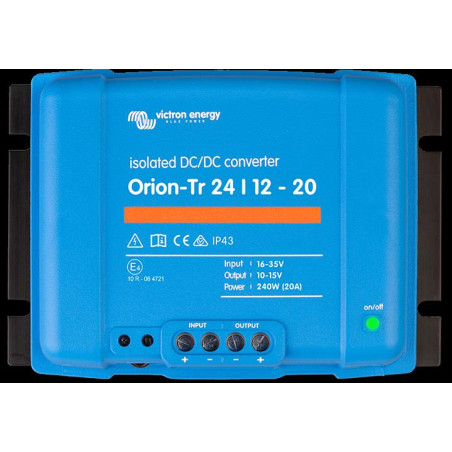 CONVERTIDOR VICTRON ORION, IP67, 24-12-5, 60w, 25 X 43 x 20cm