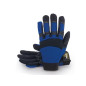 GUANTES PIEL SINT.GRIS/AZUL