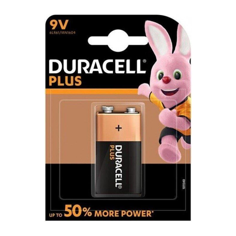 PILA DURACELL LR09 (LR61) 9v, M3 PLUS