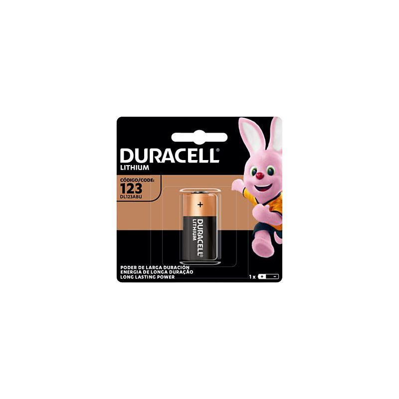 PILA LITIO DURACELL CR123-B1 FOTO 3v