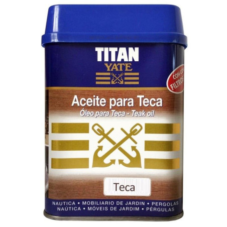 Titán - ACEITE TECA TITAN YATE INCOLORO 3/4L