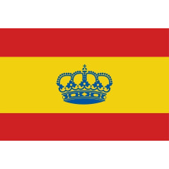 BANDERA ESPAÑA c/CORONA, 20 x 30cm