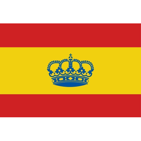 BANDERA ESPAÑA c/CORONA, 20 x 30cm