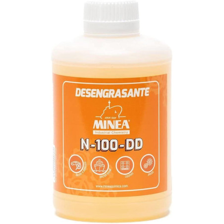 Minea Quimic - DESENGRASANTE, DESINCRUSTANTE Y DESCARBOZANTE, N-100-DD, BOTELLA 0,8Kg