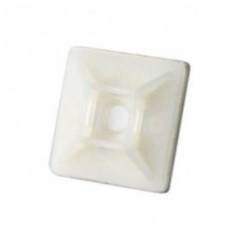 Mikalor - BASE ADHESIVA BLANCA, p/BRIDAS NYLON, 3,6mm p/UNIDAD