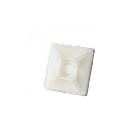 Mikalor - BASE ADHESIVA BLANCA, p/BRIDAS NYLON, 3,6mm p/UNIDAD...N...