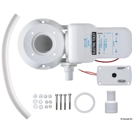 KIT CONVERSION INODORO, 12v, OSCULATI, c/BASE, TOMAS HORIZONTALES (70250066)