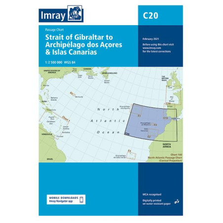 Imray - CARTA IMRAY, C20, GIBRALTAR, AZORES E ISLAS CANARIAS