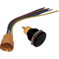 Amperflex - PULSADOR, LED, 19mm,+ CONECTOR AMPERFLEX