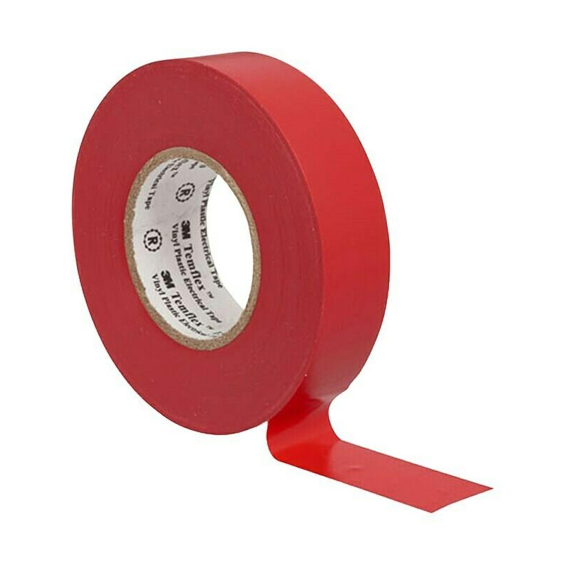 CINTA AISLANTE PVC 3M, ROJA, 20m x 19mm x 0,15 mm