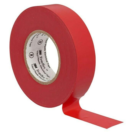 3M - CINTA AISLANTE PVC 3M, ROJA, 20m x 19mm x 0,15 mm