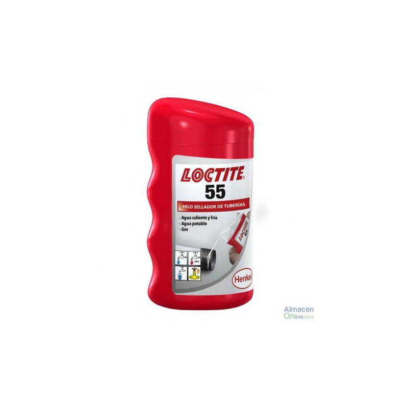 HILO SELLADOR TUBERIAS, LOCTITE-55, 160 mts