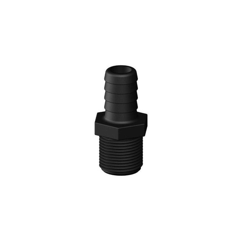 RACORD 19mm, 3/4", BSP, NEGRO, TRUDESIGN