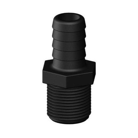 RACORD 19mm, 3/4", BSP, NEGRO, TRUDESIGN