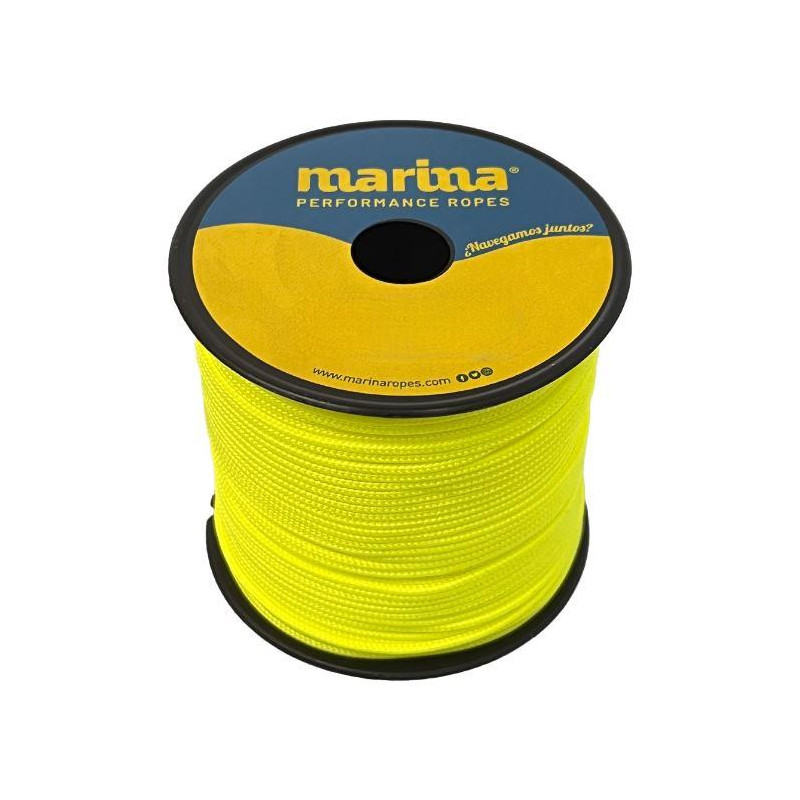 CABO MARINA PES HT, AMARILLO NEON VERDE MILITAR, CARRETE, 25m, 2mm