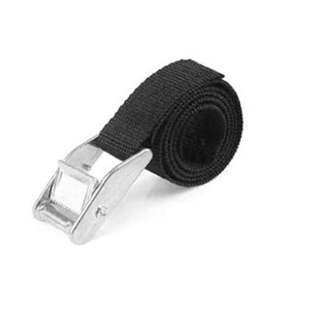 Marina Performance Ropes - TRINCAJE c/HEBILLA INOX, 25mm, 1 x 3m, NEGRO