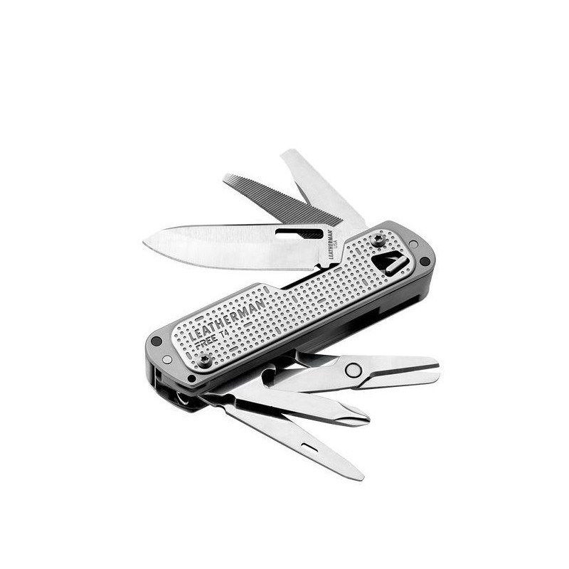 LEATHERMAN FREE T4 PLATEADA, SIN FUNDA 