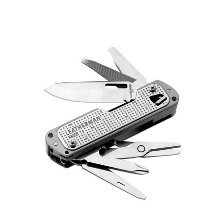 Leatherman - LEATHERMAN FREE T4 PLATEADA, SIN FUNDA