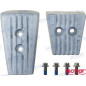 ANODOS, KIT, VOLVO SX y SA y MCM:8M6007989, ALUMINIO