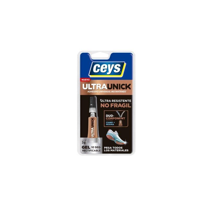 CEYS ULTRAUNICK LIQUIDO, 2 EN 1 c/PINCEL APLICADOR, CEYS