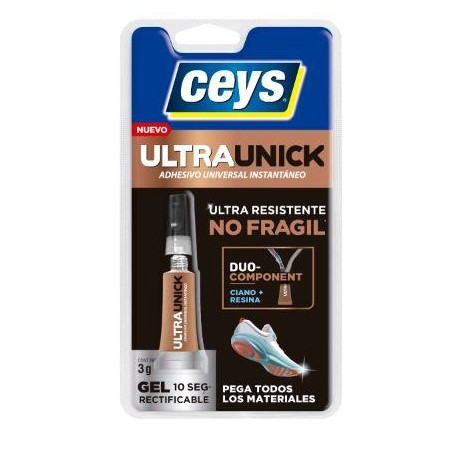 CEYS ULTRAUNICK LIQUIDO, 2 EN 1 c/PINCEL APLICADOR, CEYS