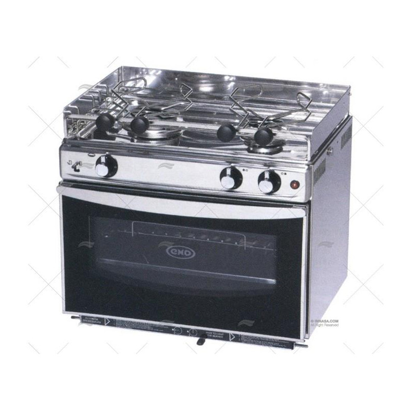 COCINA INOX GAS, ABATIBLE, 540 x 410mm, 2F, ENO