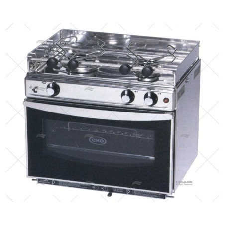 COCINA INOX GAS, ABATIBLE, 540 x 410mm, 2F, ENO