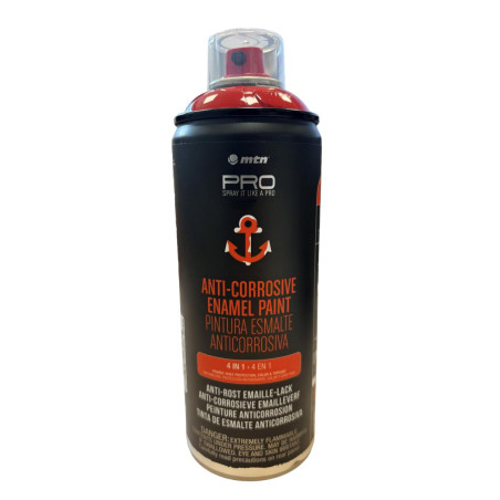 ESMALTE MTN PRO, SPRAY, LISO ROJO, 400 ml