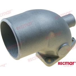 CODO ESCAPE INOX, YANMAR:119171-13490 p/4LH SERIES/-HTZ, -HTZAY, -HTE, -TE