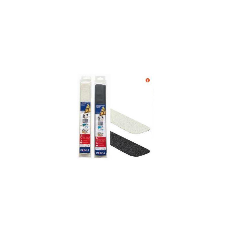 BLISTER CON 6 TIRAS DE TBSAFE10 40 X 350 MM NEGRO