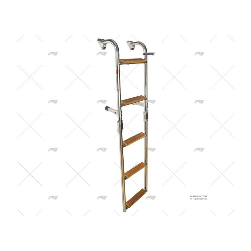 ESCALERA PLEGABLE INOX 4 PELDAÑOS