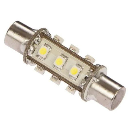 BOMBILLA LED FASTON 10/35v, 42mm, NL-BS43-AS12-CW